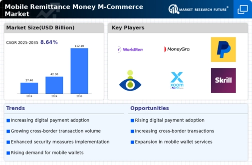 Mobile Remittance Money M-Commerce Market Infographic