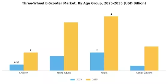 Three Wheel E Scooter Market Segment Image 3
