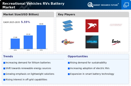 Recreational Vehicles RVs Battery Market Infographic