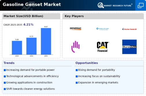 Gasoline Genset Market Infographic