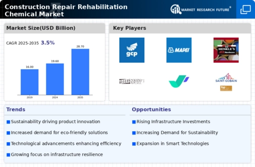 Construction Repair Rehabilitation Chemical Market Infographic