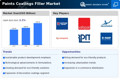 Paints Coatings Filler Market Infographic