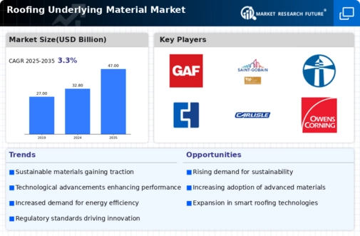 Roofing Underlying Material Market
 Infographic