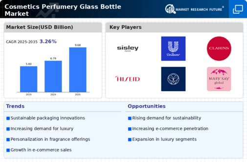 Cosmetics Perfumery Glass Bottle Market Infographic