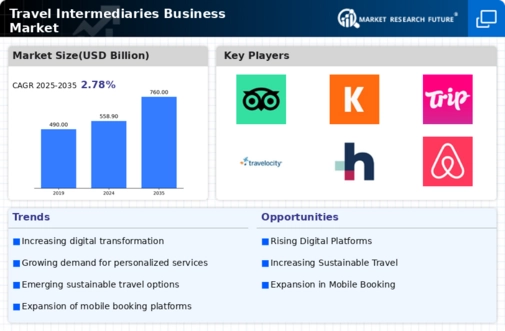 Travel Intermediaries Business Overview Market Infographic