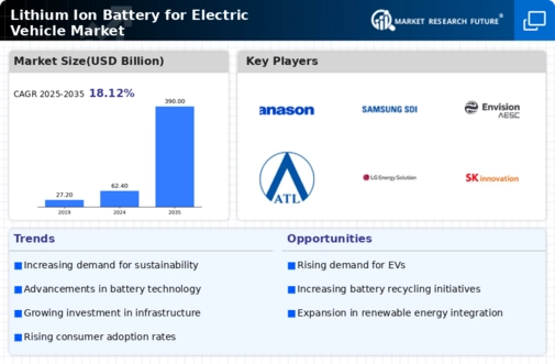 Lithium Ion Battery Electric Vehicle Market Infographic