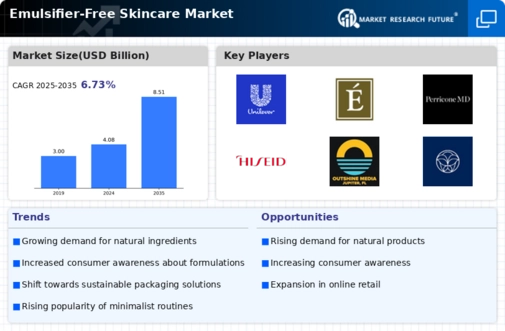 Emulsifier Free Skincare Market Infographic