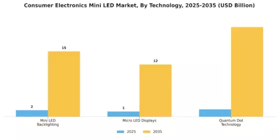 Consumer Electronics Mini LED Market Segment Image 1