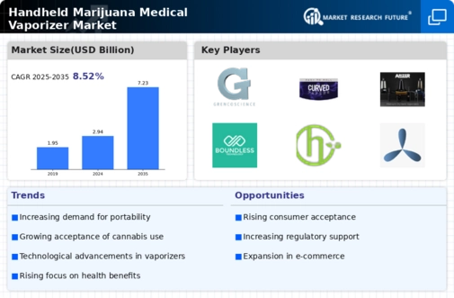 Handheld Marijuana Medical Vaporizer Market Infographic