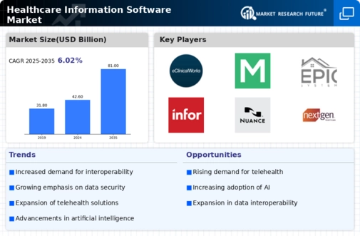 Healthcare Information Software Market Infographic