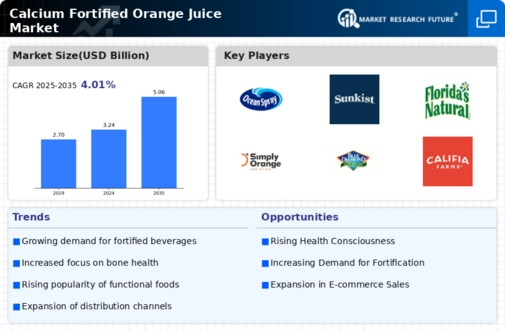 Calcium Fortified Orange Juice Market Infographic