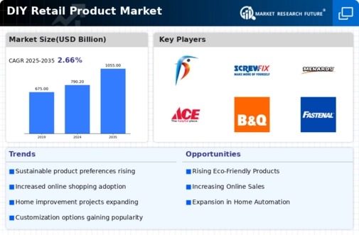 DIY Retail Product Market Infographic