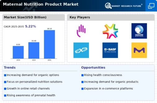 Maternal Nutrition Product Market Infographic