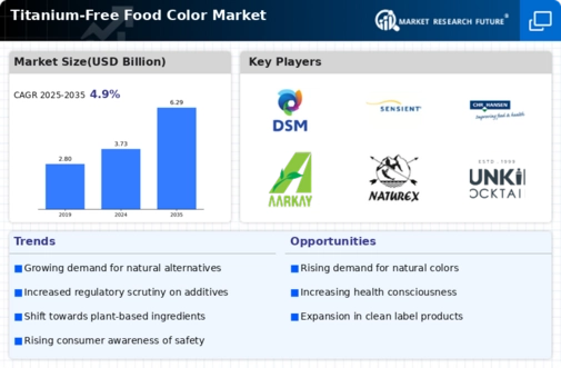 Titanium Free Food Color Market Infographic