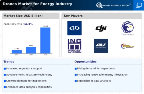 Drones Energy Industry Market Infographic