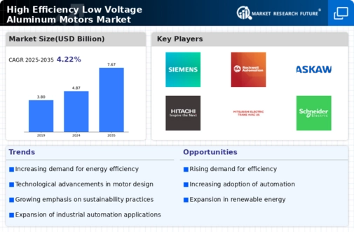 High Efficiency Low Voltage Aluminum Motors Market Infographic