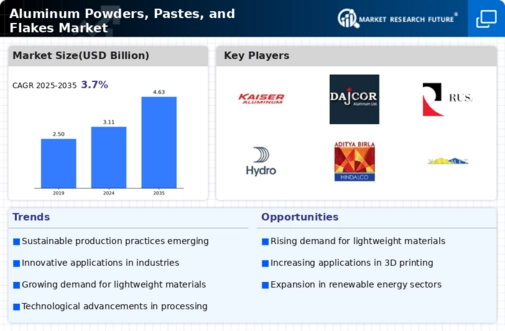 Aluminum Powders Pastes Flakes Market
 Infographic