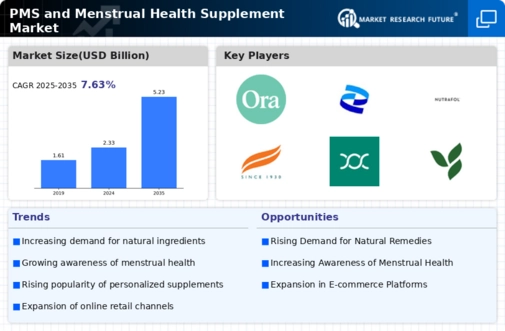 PMS and Menstrual Health Supplement Market Infographic