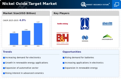 Nickel Oxide Target Market Infographic