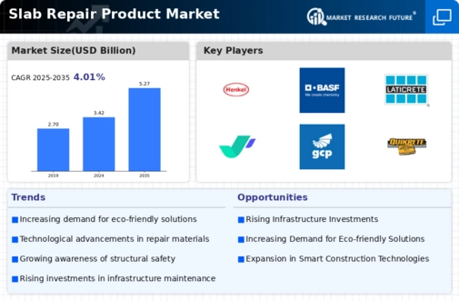 Slab Repair Product Market Infographic