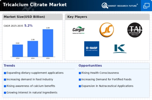 Tricalcium Citrate Market Infographic