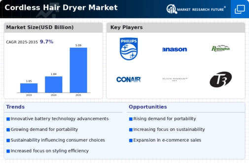 Cordless Hair Dryer Market Infographic