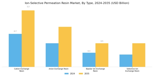 Ion Selective Permeation Resin Market Segment Image 1
