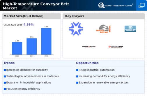 High Temperature Conveyor Belt Market Infographic