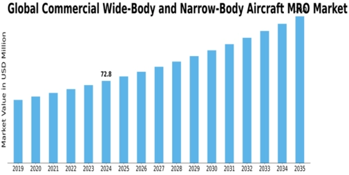 Commercial Wide Body Narrow Body Aircraft MRO Market Size