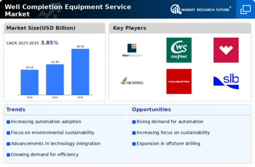 Well Completion Equipment Service Market Infographic