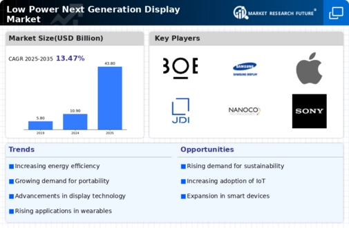 Low Power Next Generation Display Market Infographic