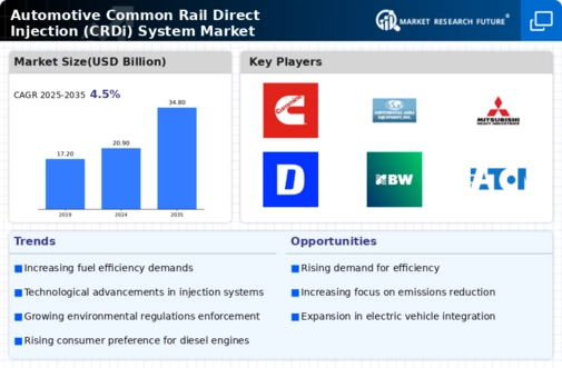 Automotive Common Rail Direct Injection System Market Infographic
