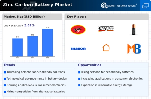 Zinc Carbon Battery Market Infographic