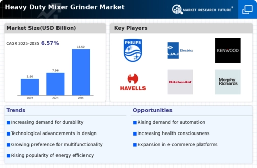 Heavy Duty Mixer Grinder Market Infographic