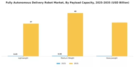 Fully Autonomous Delivery Robot Market Segment Image 3