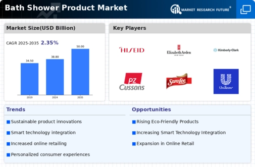 Bath Shower Product Market Infographic