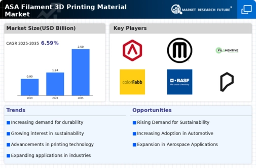 Asa Filament 3D Printing Material Market Infographic