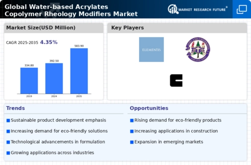 Water Based Acrylates Copolymer Rheology Modifiers Market Infographic