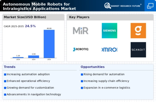 Autonomous Mobile Robots For Intralogistics Application Market Infographic