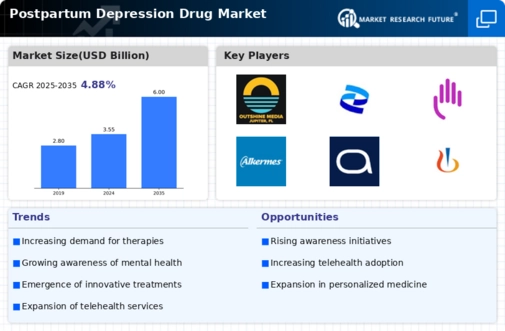 Postpartum Depression Drug Market Infographic