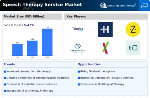 Speech Therapy Service Market Infographic