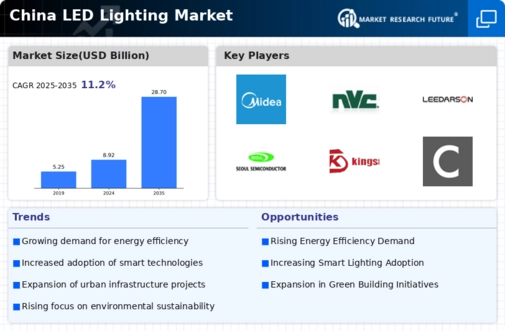 China LED Lighting Market Infographic