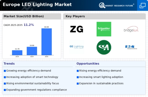 Europe LED Lighting Market Infographic