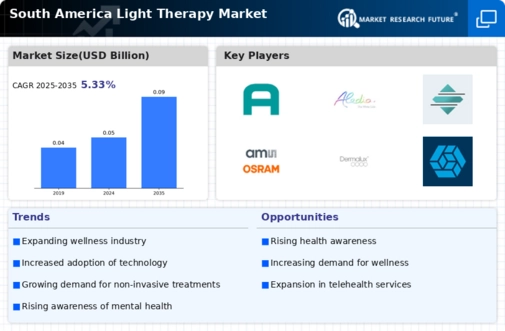 South America Light Therapy Market Infographic