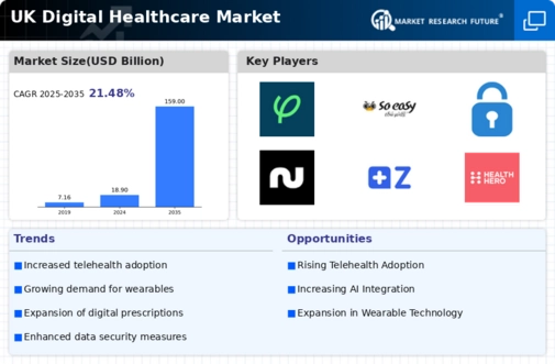 UK Digital Healthcare Market Infographic