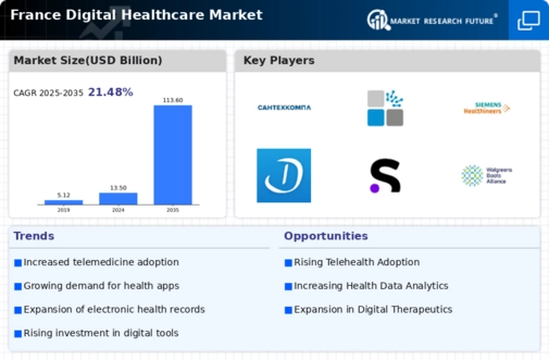 France Digital Healthcare Market Infographic