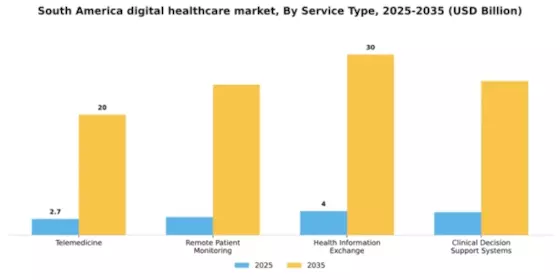 South America Digital Healthcare Market Segment Image 2