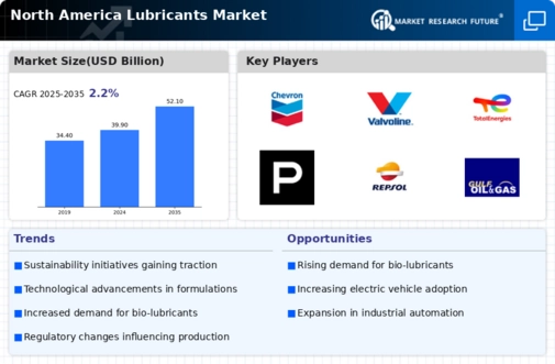 North America Lubricants Market Infographic