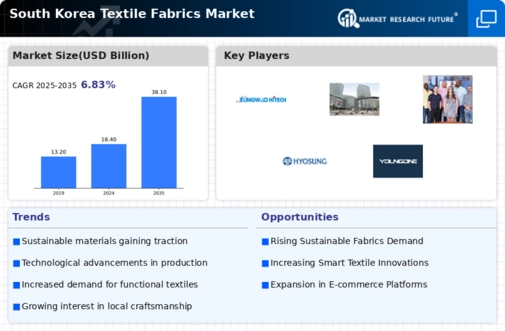South Korea Textile Fabrics Market Infographic