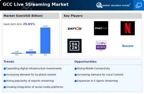 GCC Live Streaming Market Infographic